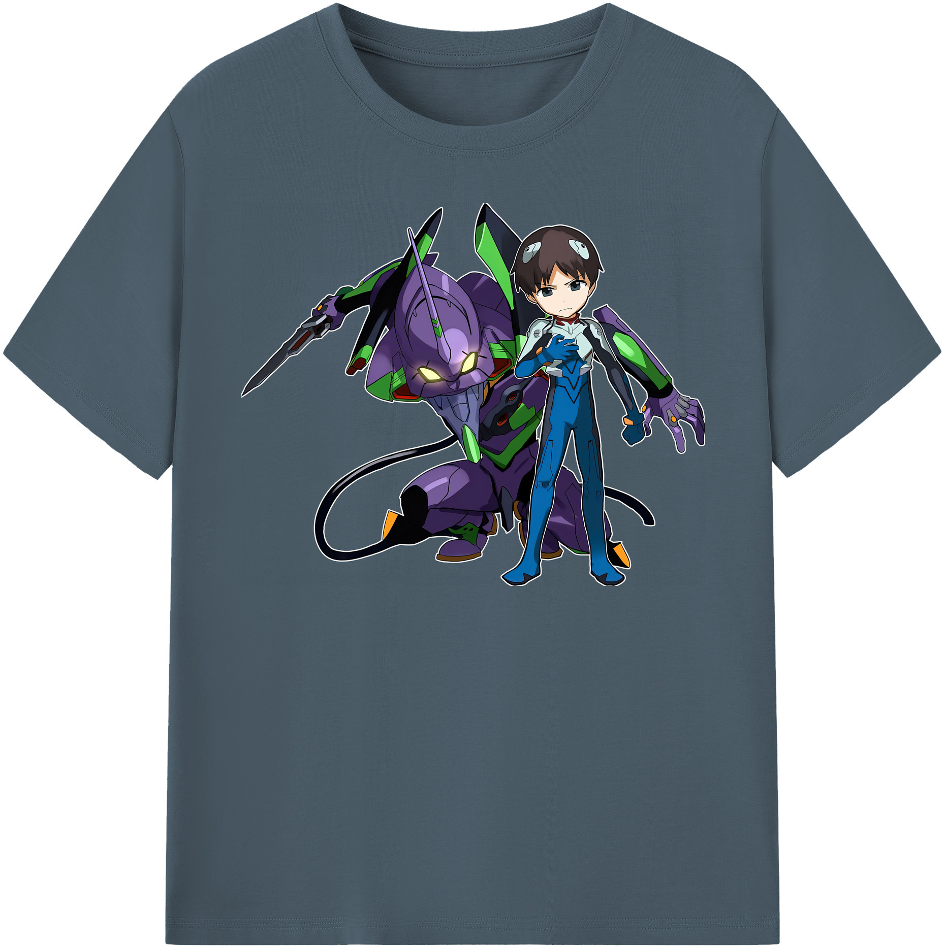 （画像用） EVA 新世紀エヴァンゲリオン 綿100％半袖Tシャツ（フロントプリント）